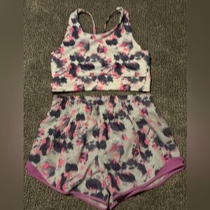 Athletic Works Kids Matching Set - Pink and Purple Tie-Dye